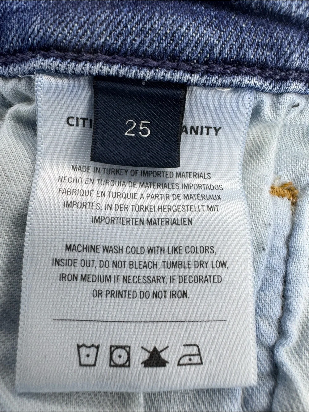 CITIZENS OF HUMANITY charlotte high rise straight jeans Medium Wash Size 25